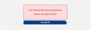 VIMAX fake ANTI COUNTERFEIT CHECK