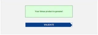 VIMAX original ANTI COUNTERFEIT CHECK